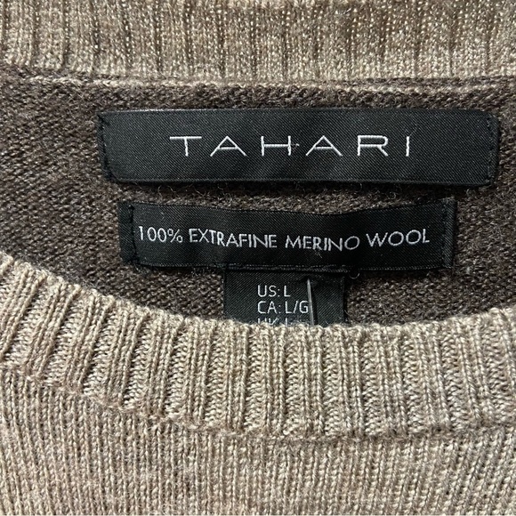 Vintage Tahari 100% merino wool sweater - Picture 3 of 4